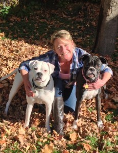 Ginny and her dogs-2